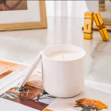 High quality simple ceramic candle jars