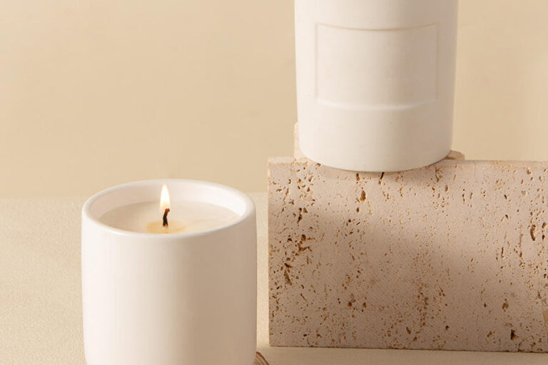 High quality simple ceramic candle jars
