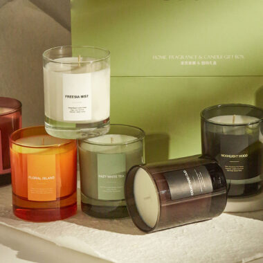 clear luxury glass candle jars