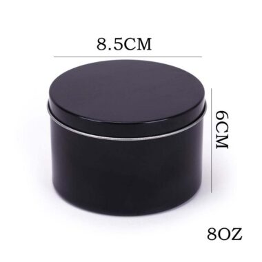 Custom printed metal candle tins