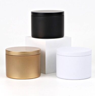 Wholesale seamless 8oz candle tins