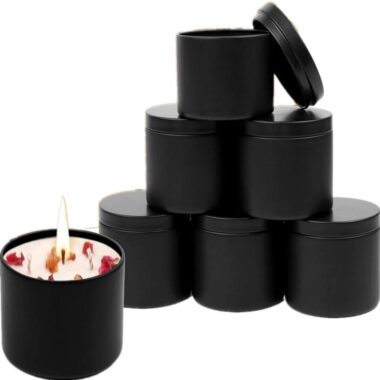 Wholesale seamless 8oz candle tins