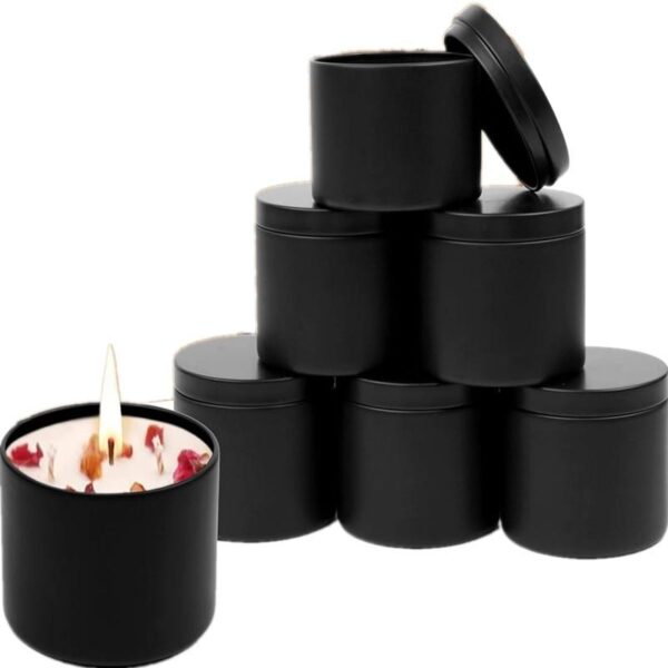 Wholesale seamless 8oz candle tins