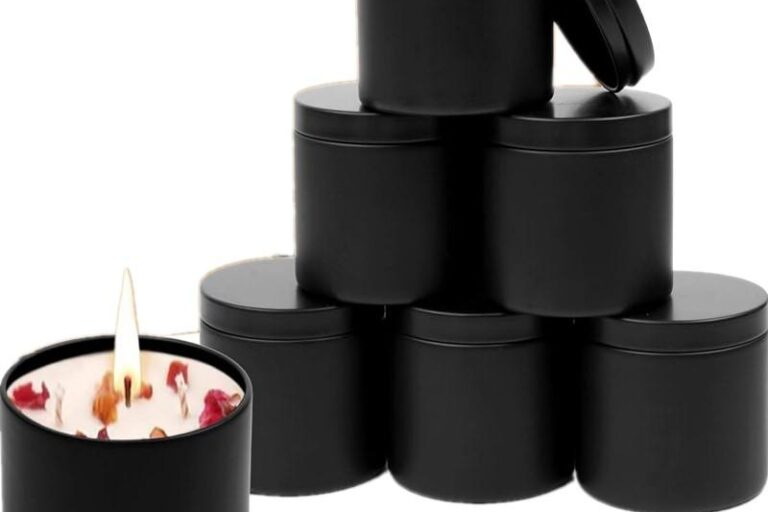 Wholesale seamless 8oz candle tins